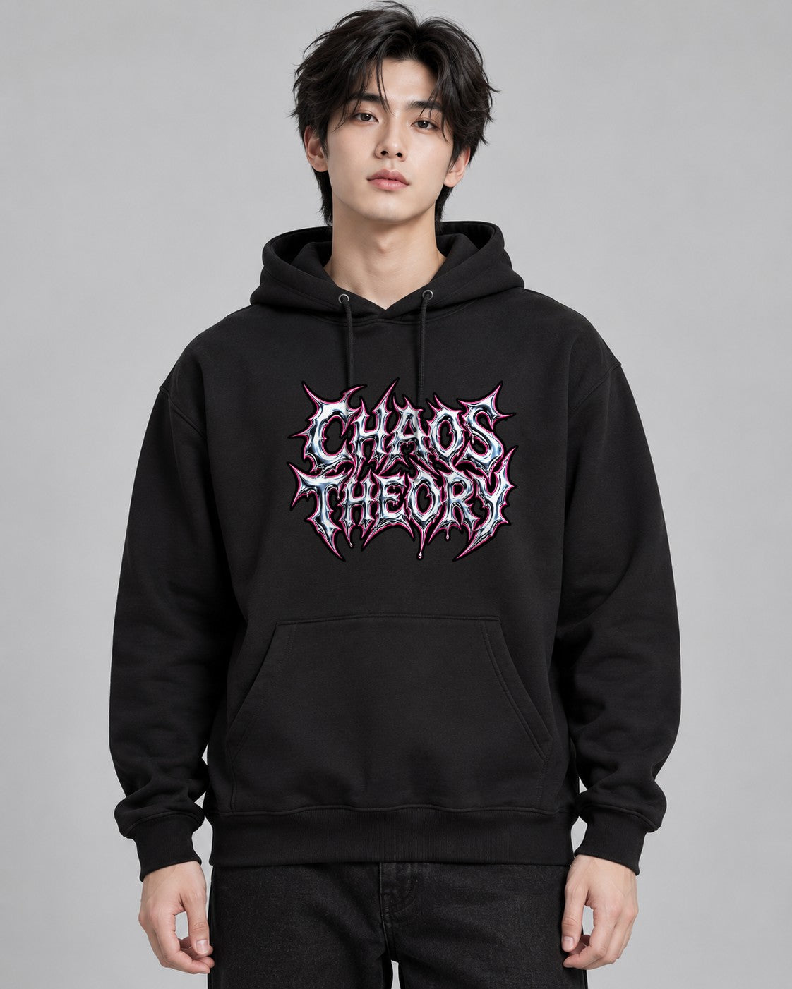 Chaos Theory Y2K Liquid Chrome Heavy - Black