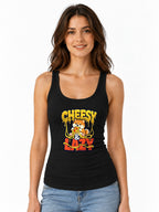 Cheesy & Lazy Shiba Pizza Lover Graphic Tee - Cute Dog Design - Black