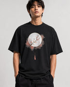 Cherry Blossom Fan - Black