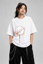 Cherry Blossom Fan - White