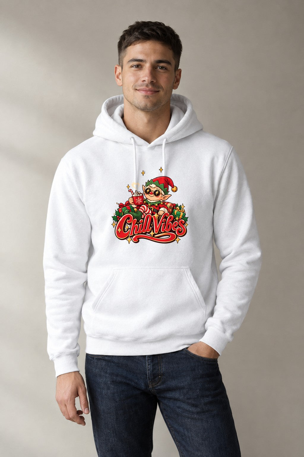 Chill Vibes Elf - White