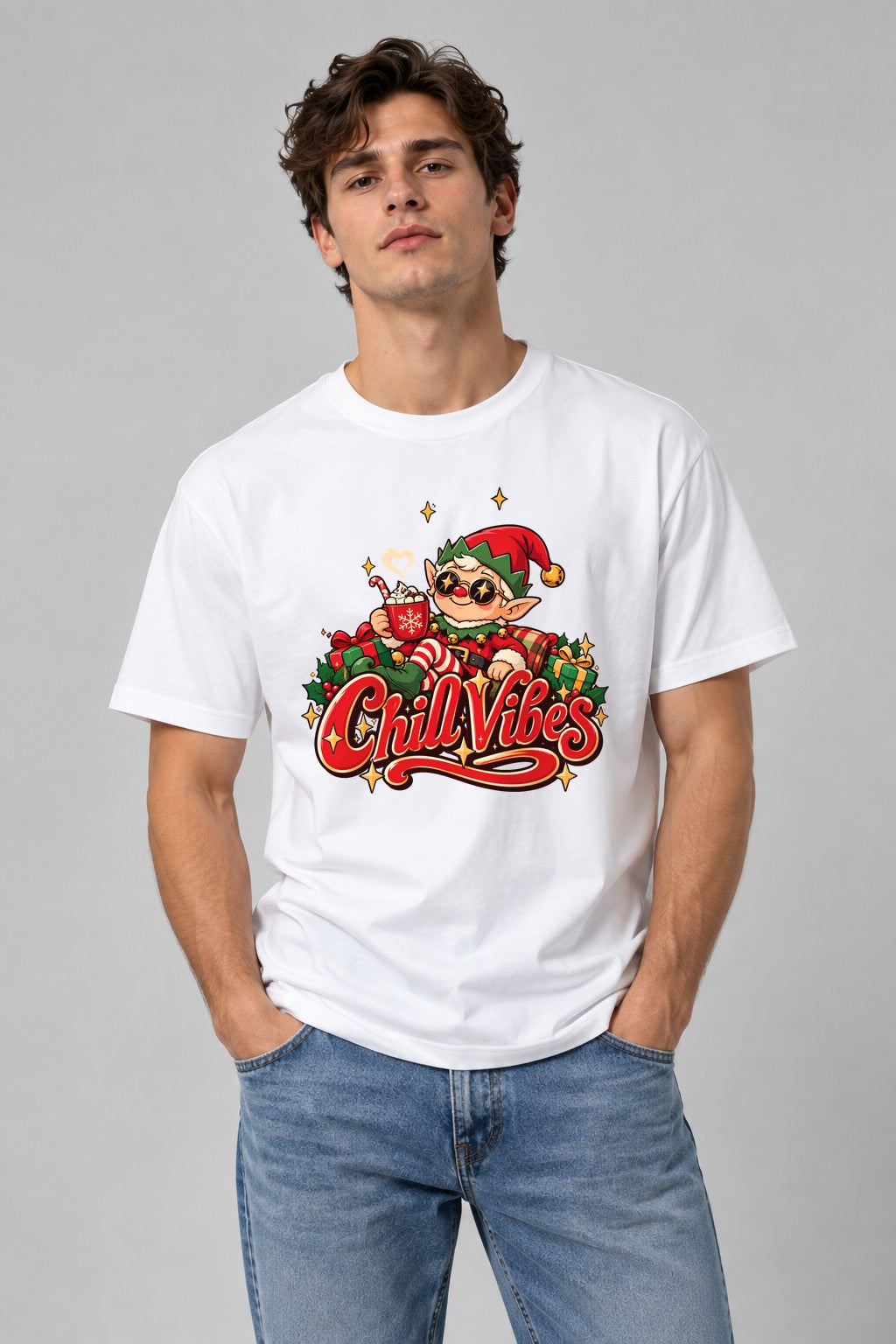 Chill Vibes Elf - White
