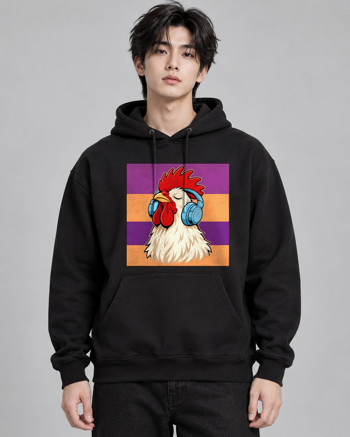 Chilling Rooster Beats - Black