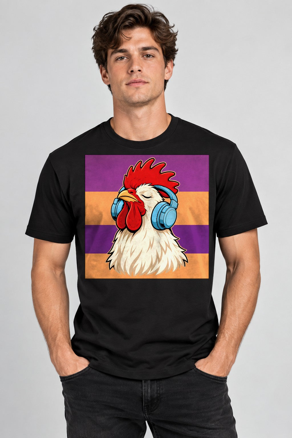 Chilling Rooster Beats - Black