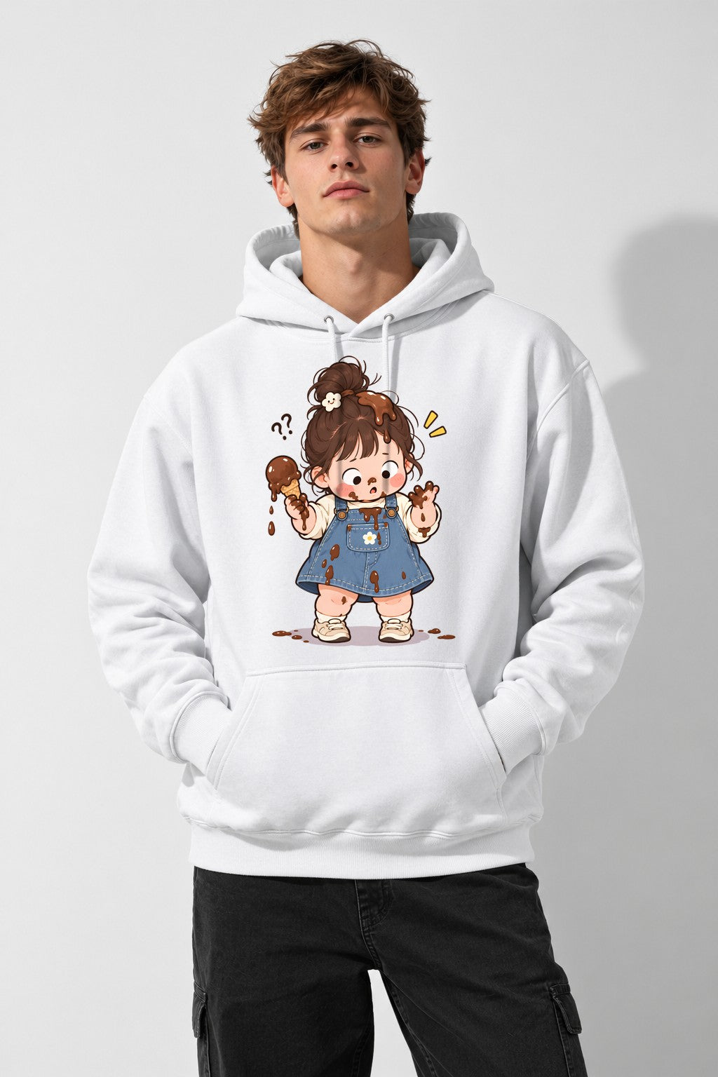 Chocolate Mess Girl - White