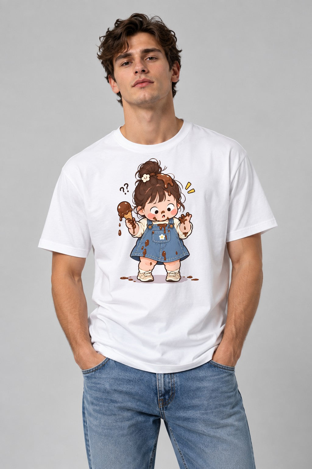 Chocolate Mess Girl - White