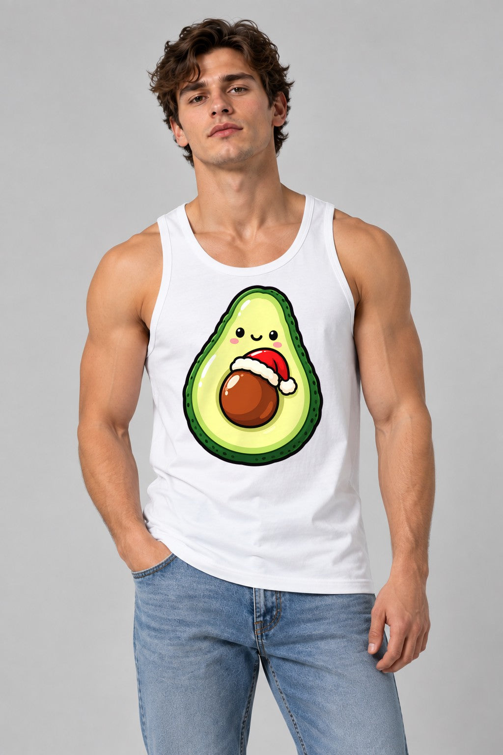 Christmas Avocado - White