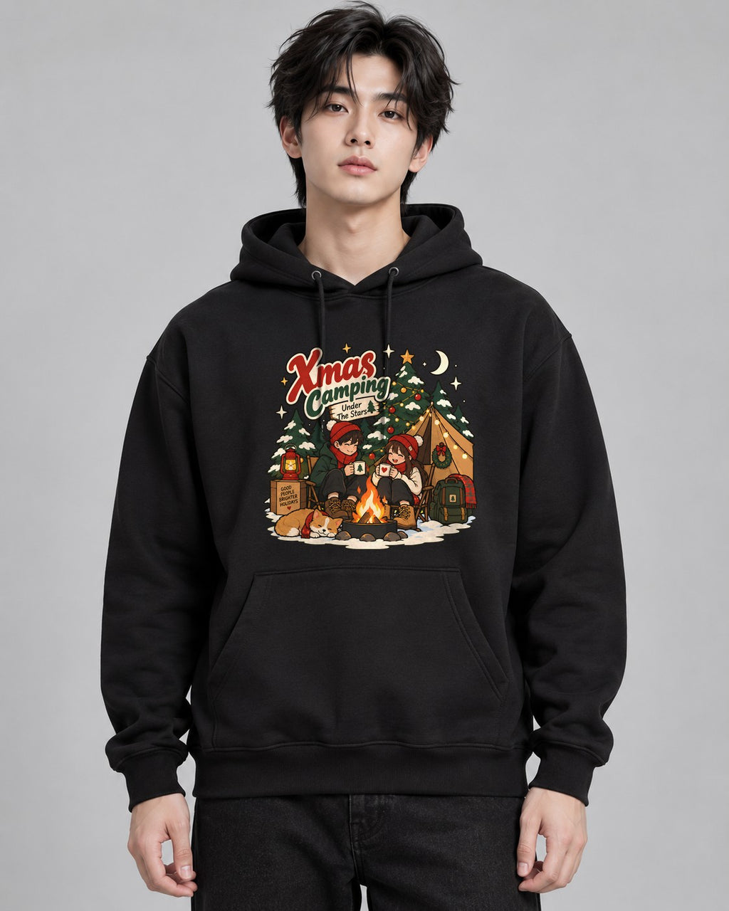 Christmas Camping - Black