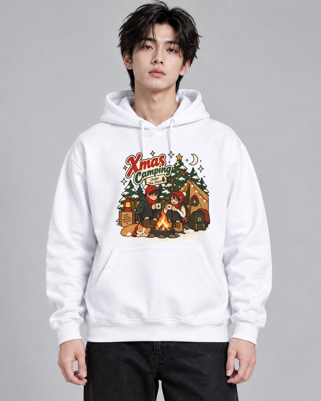 Christmas Camping - White