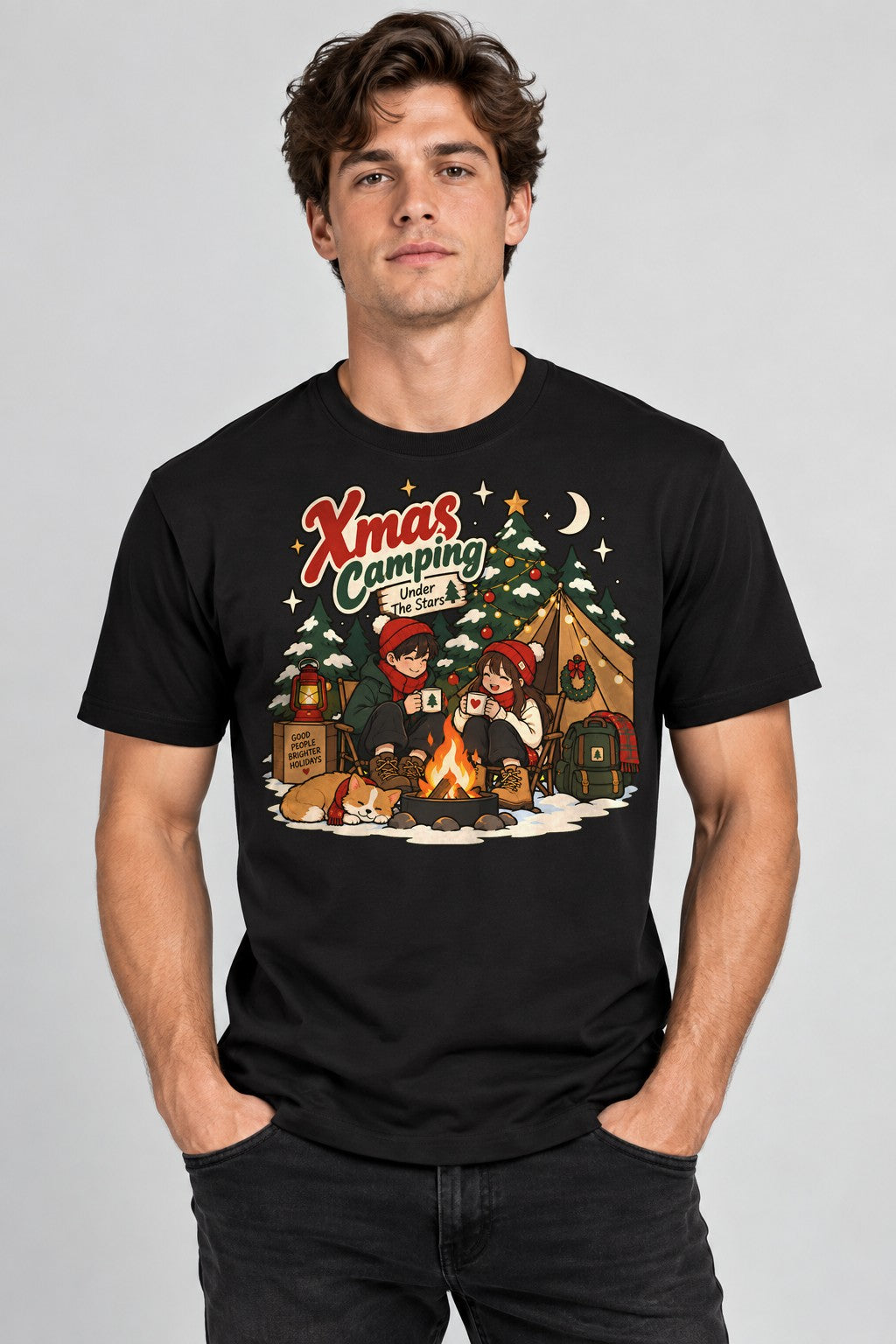Christmas Camping - Black
