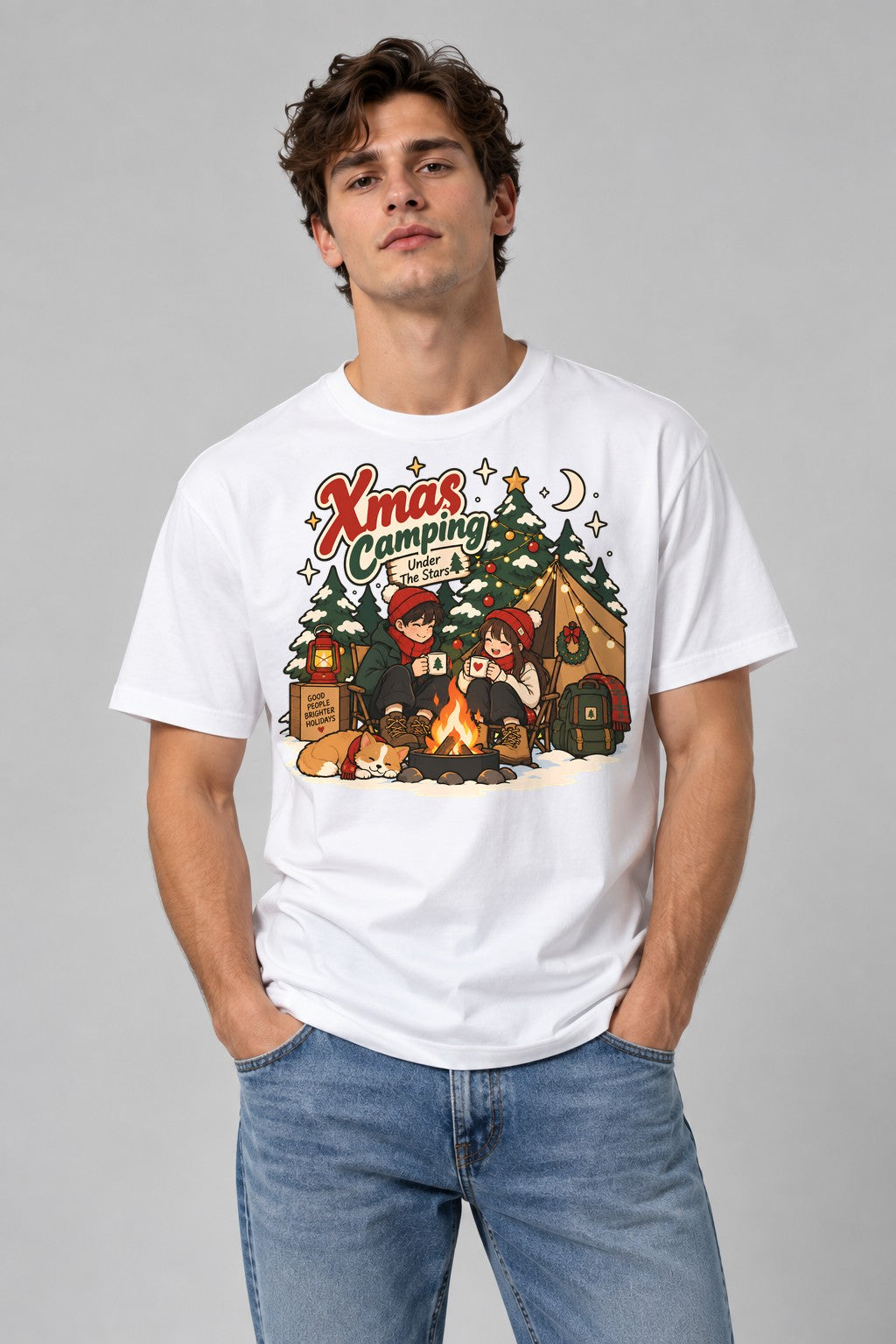 Christmas Camping - White