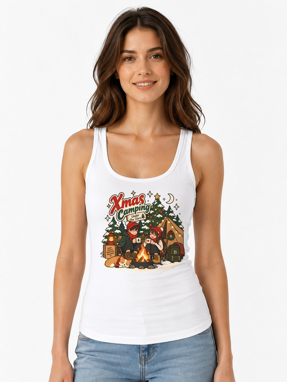 Christmas Camping - White