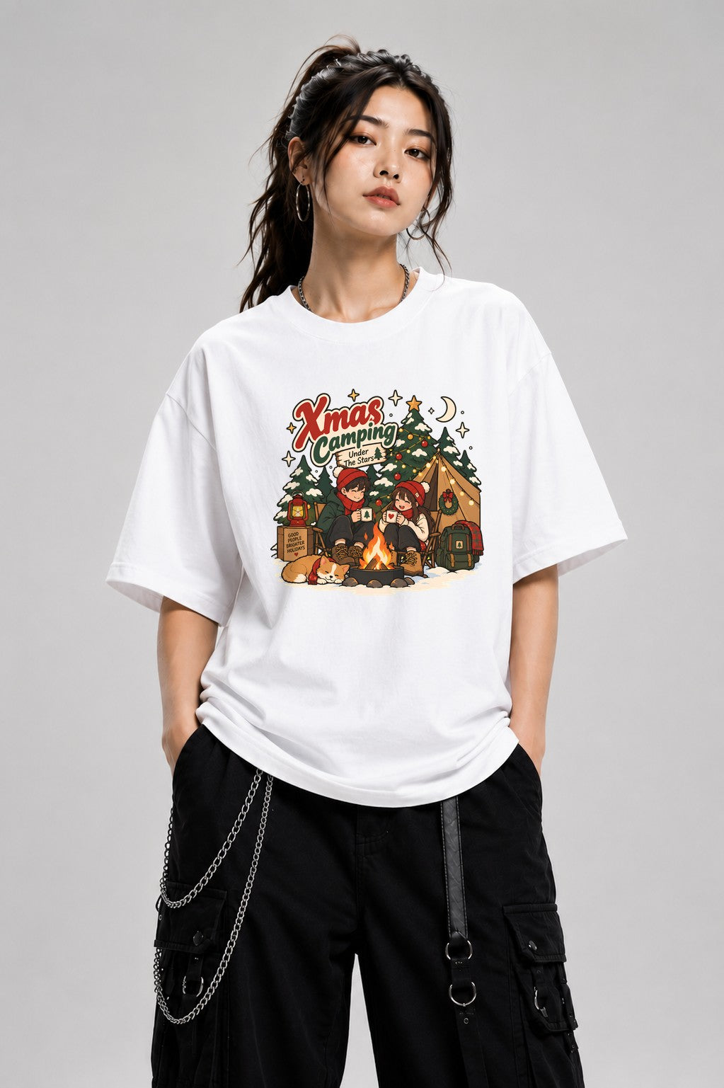 Christmas Camping - White