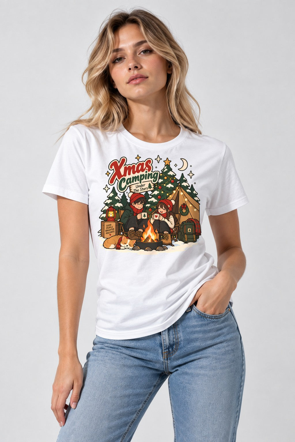 Christmas Camping - White