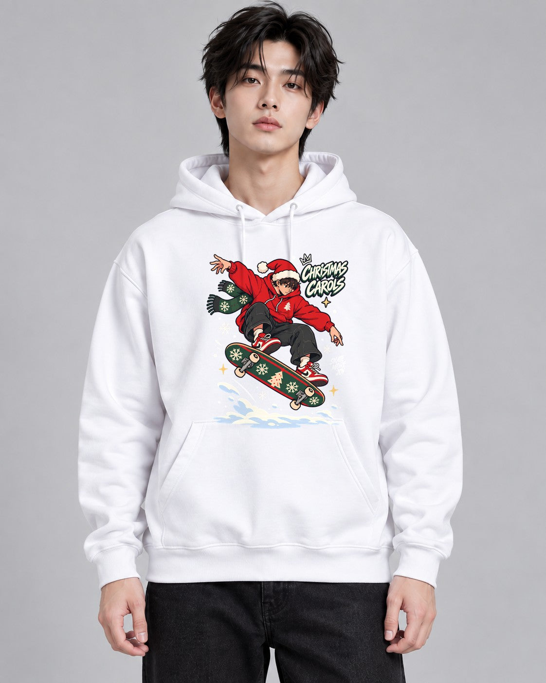 Christmas Carols Skater - White