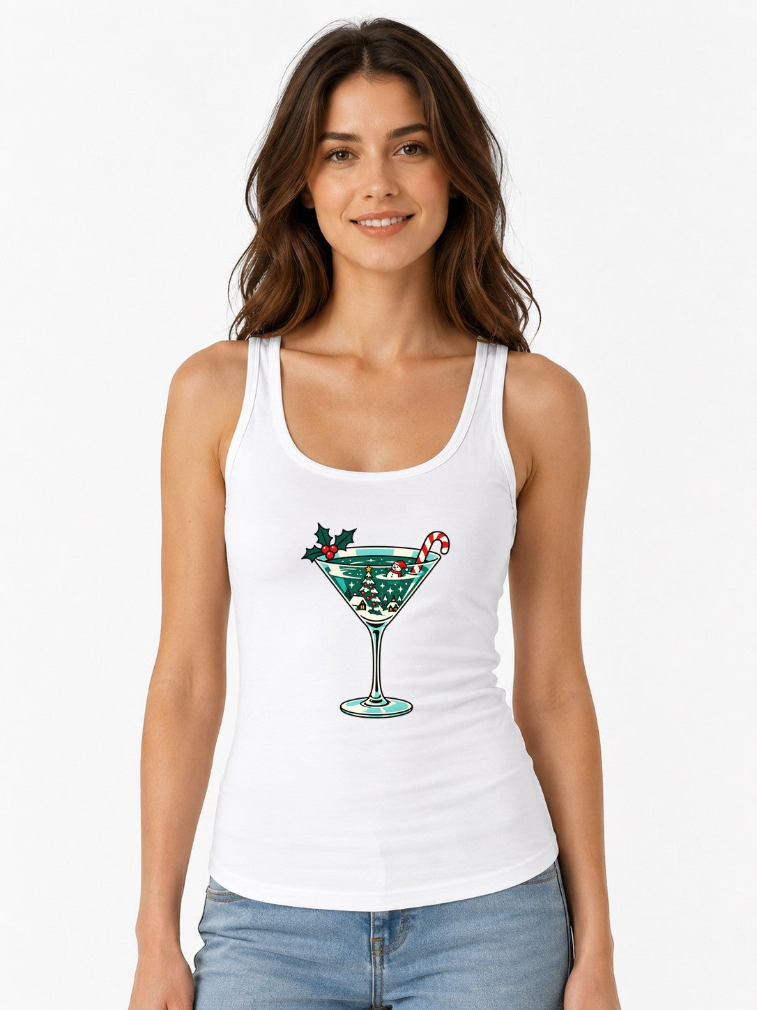Christmas Cocktail Scene - White