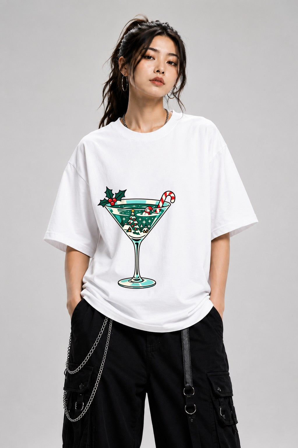 Christmas Cocktail Scene - White