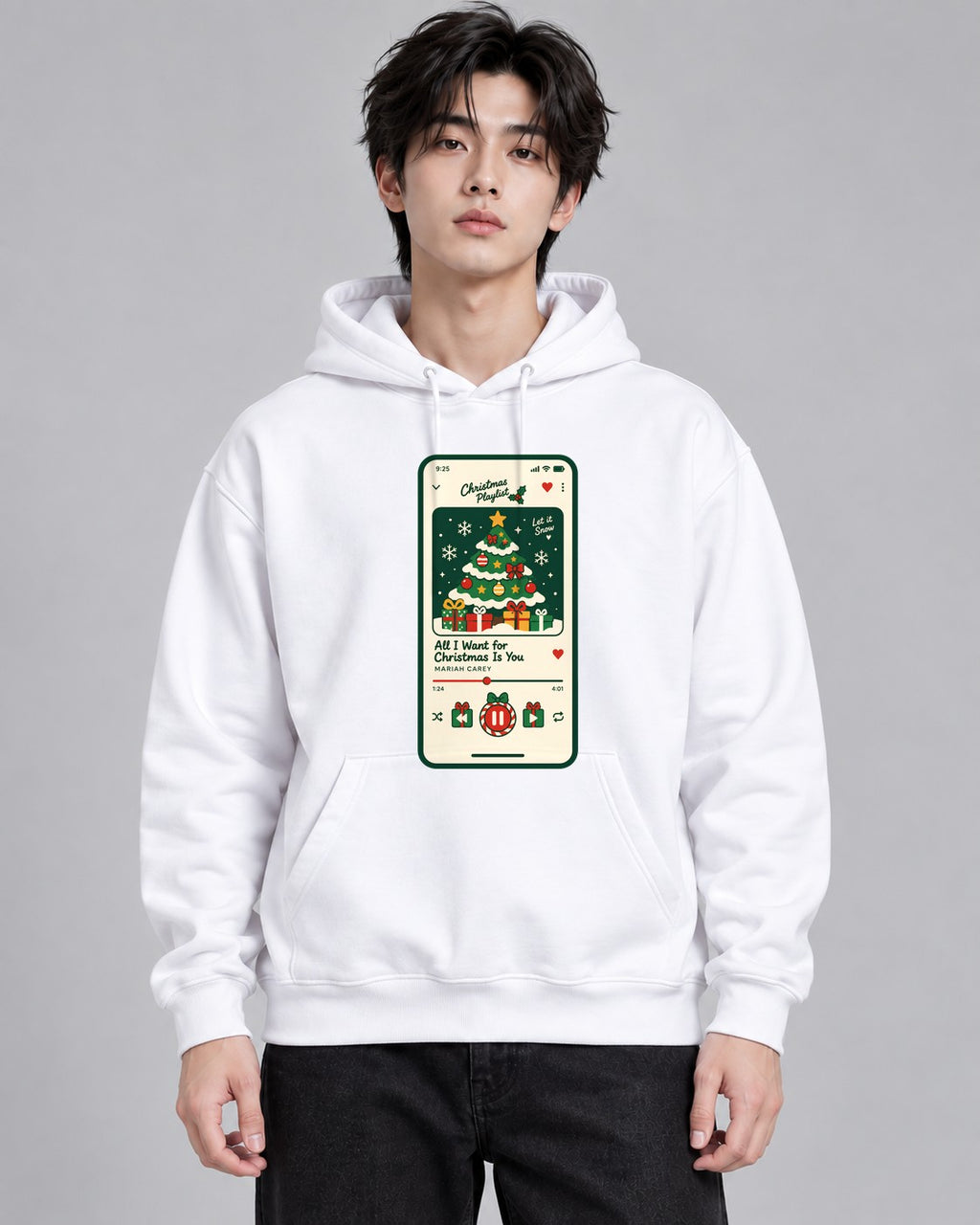 Christmas Music Player - White