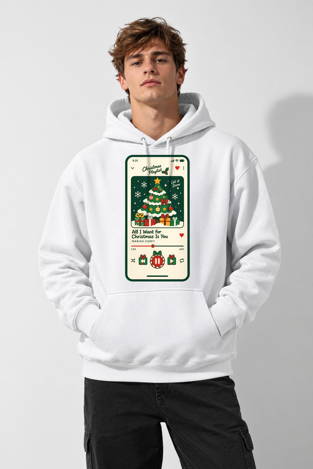 Christmas Music Player - White