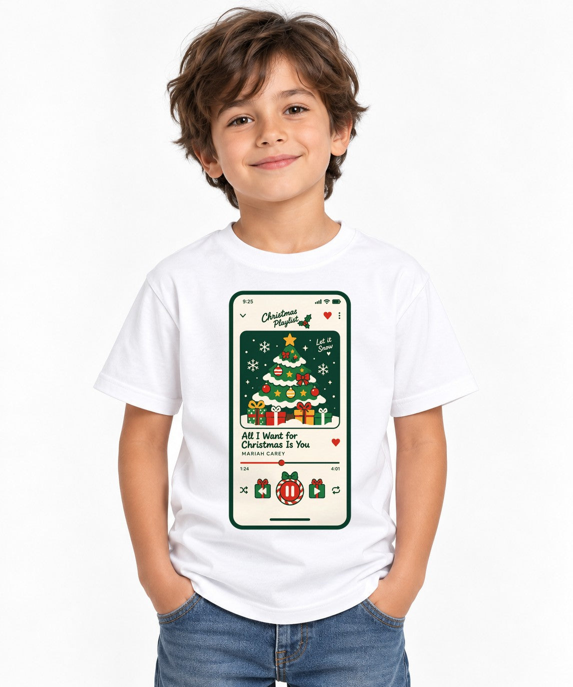 Christmas Music Player - White
