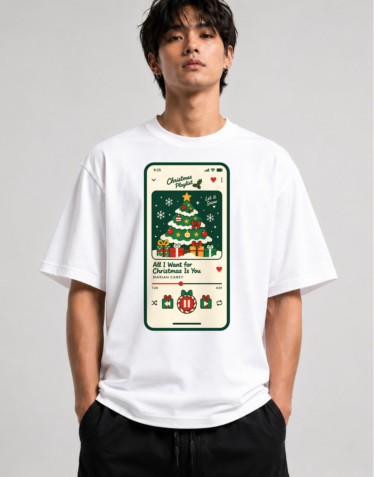 Christmas Music Player - White