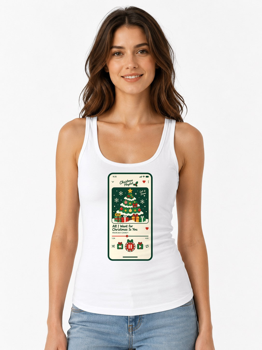 Christmas Music Player - White