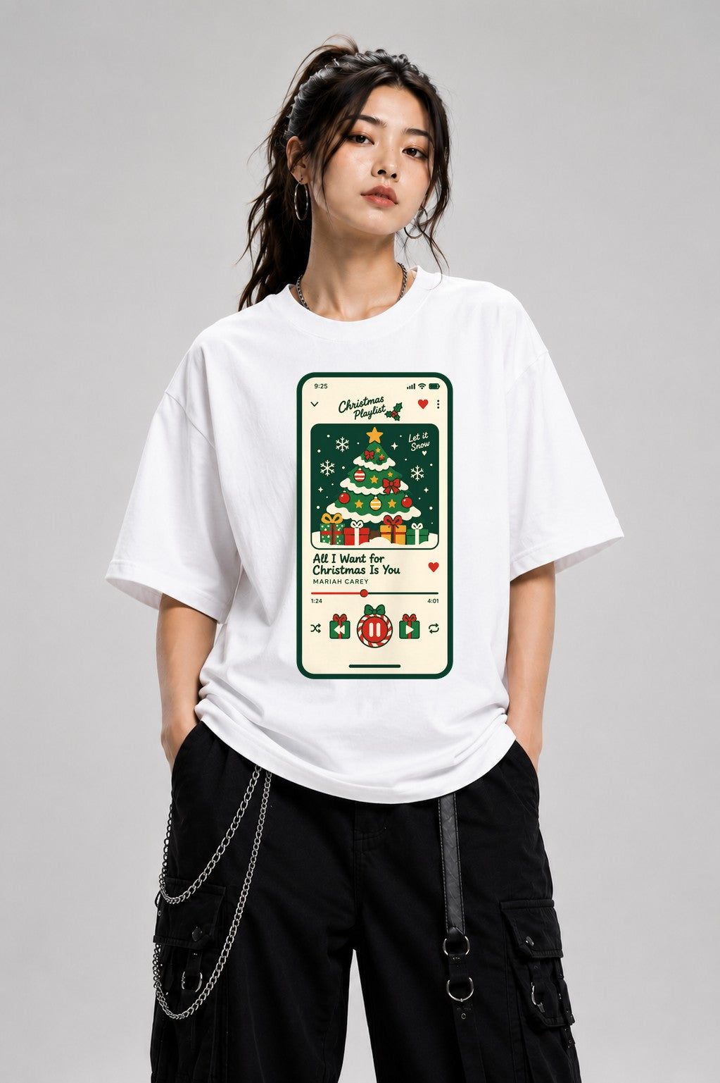 Christmas Music Player - White