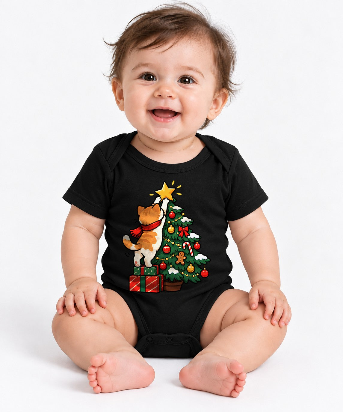 Christmas Tree Cat - Black