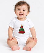 Christmas Tree Typography - White