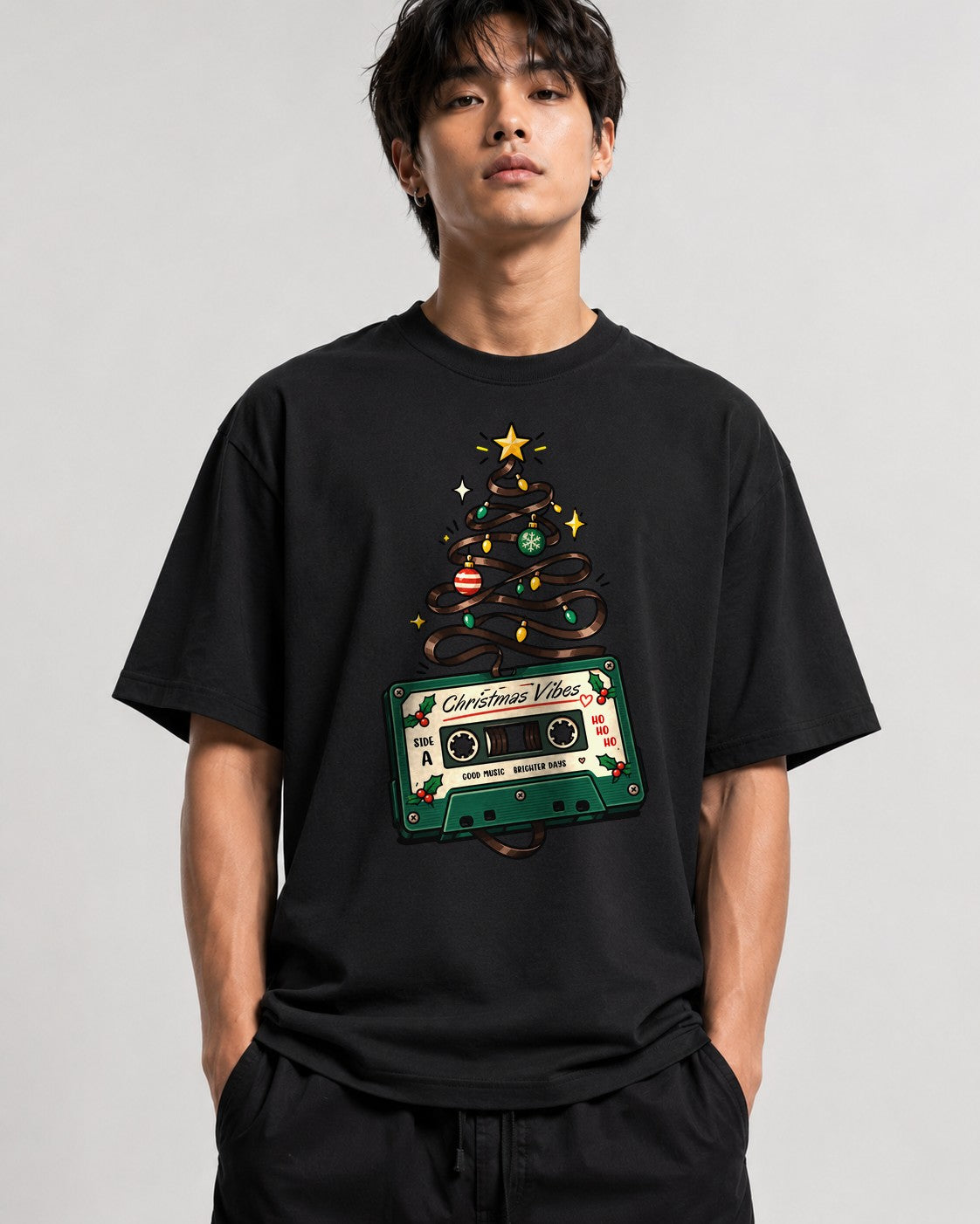 Christmas Vibes Cassette - Black