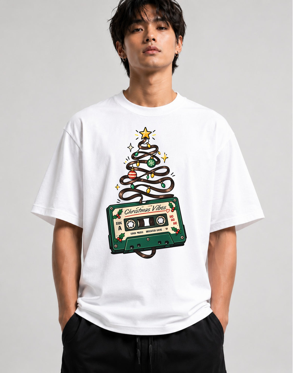 Christmas Vibes Cassette - White
