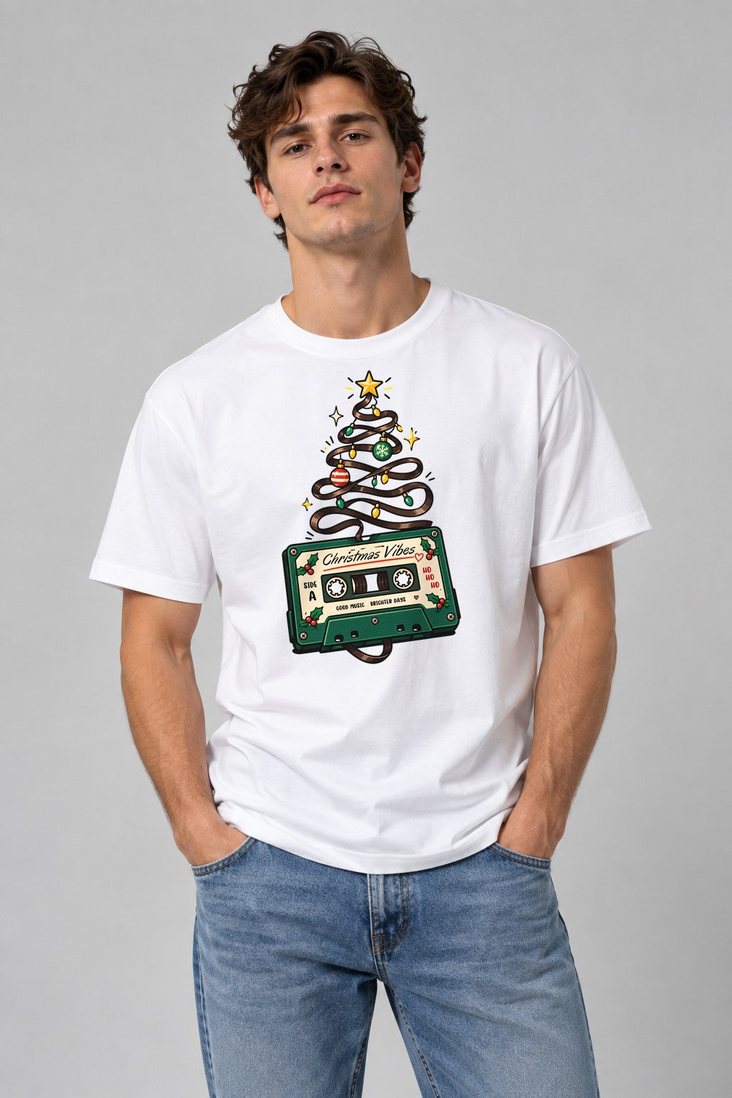 Christmas Vibes Cassette - White