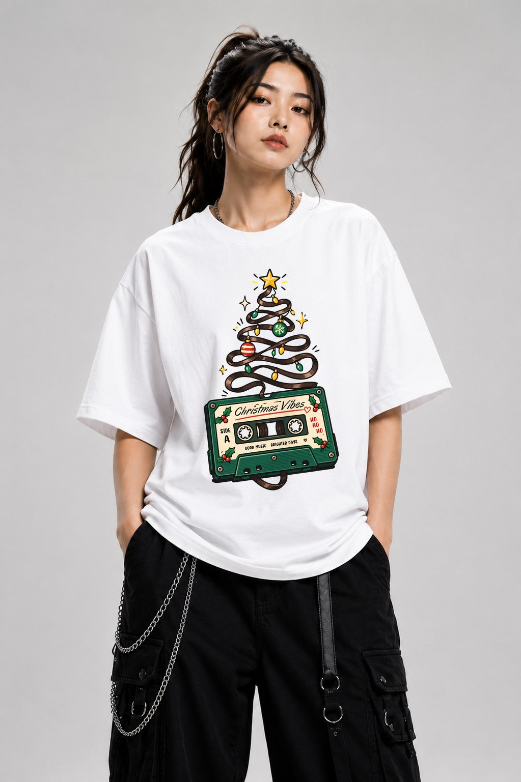 Christmas Vibes Cassette - White