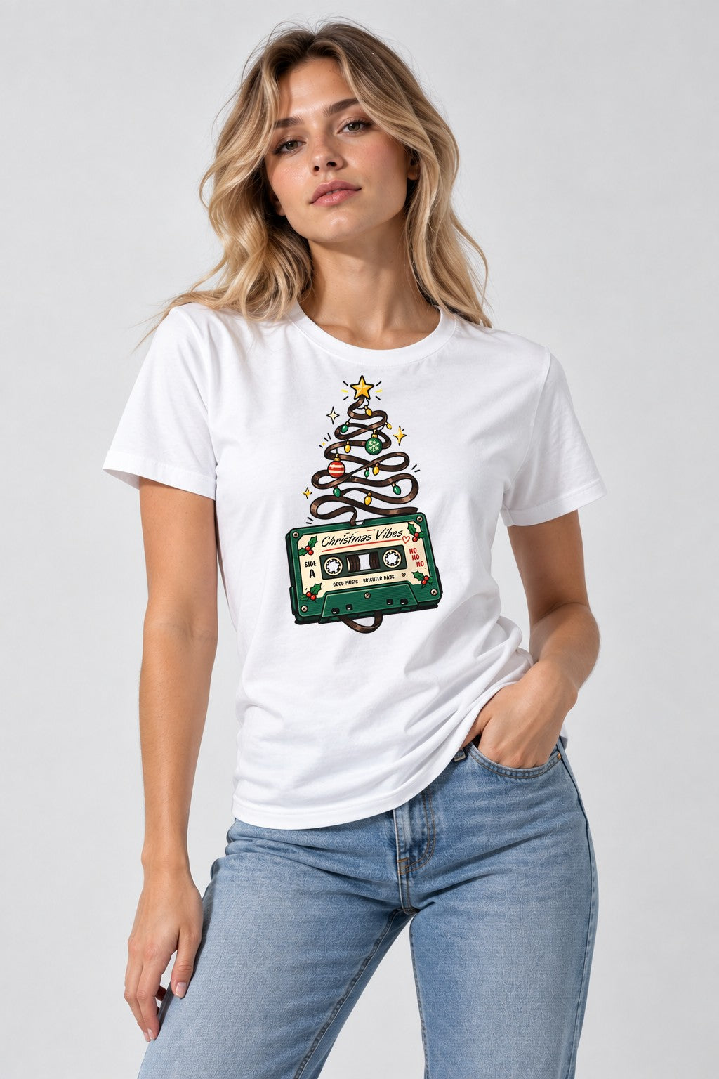 Christmas Vibes Cassette - White