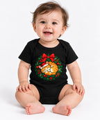 Christmas Wreath Kitten - Black
