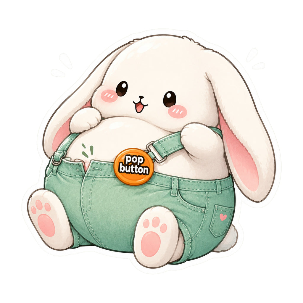 Chubby Bunny Button