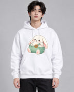 Chubby Bunny Button - White