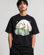 Chubby Bunny Button - Black