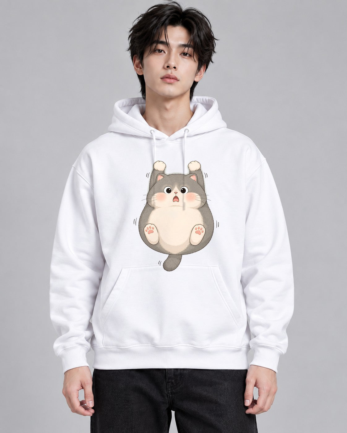 Chubby Cat Belly - White