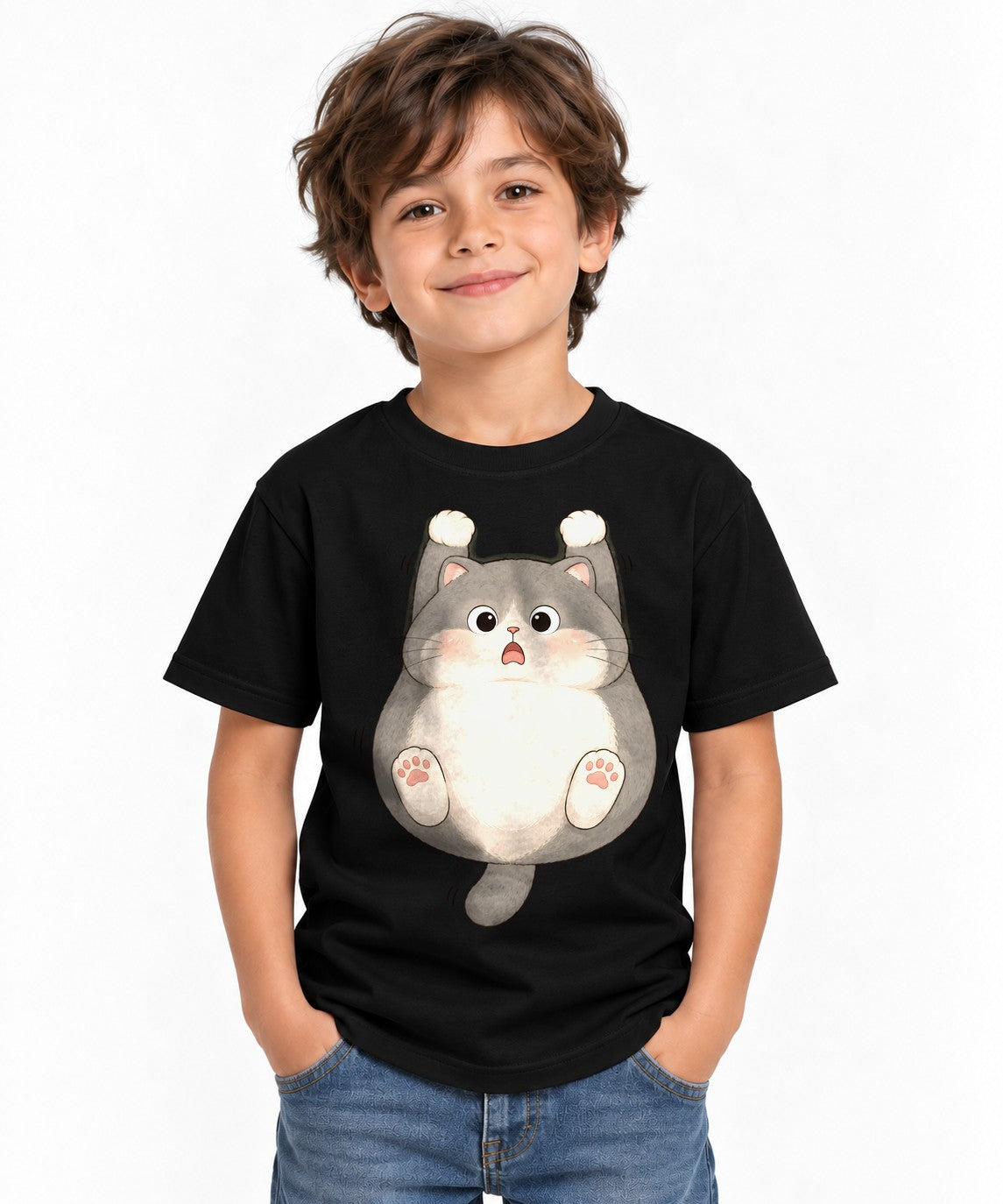 Chubby Cat Belly - Black