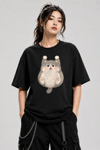 Chubby Cat Belly - Black