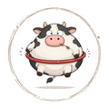 Chubby Cow With Hay