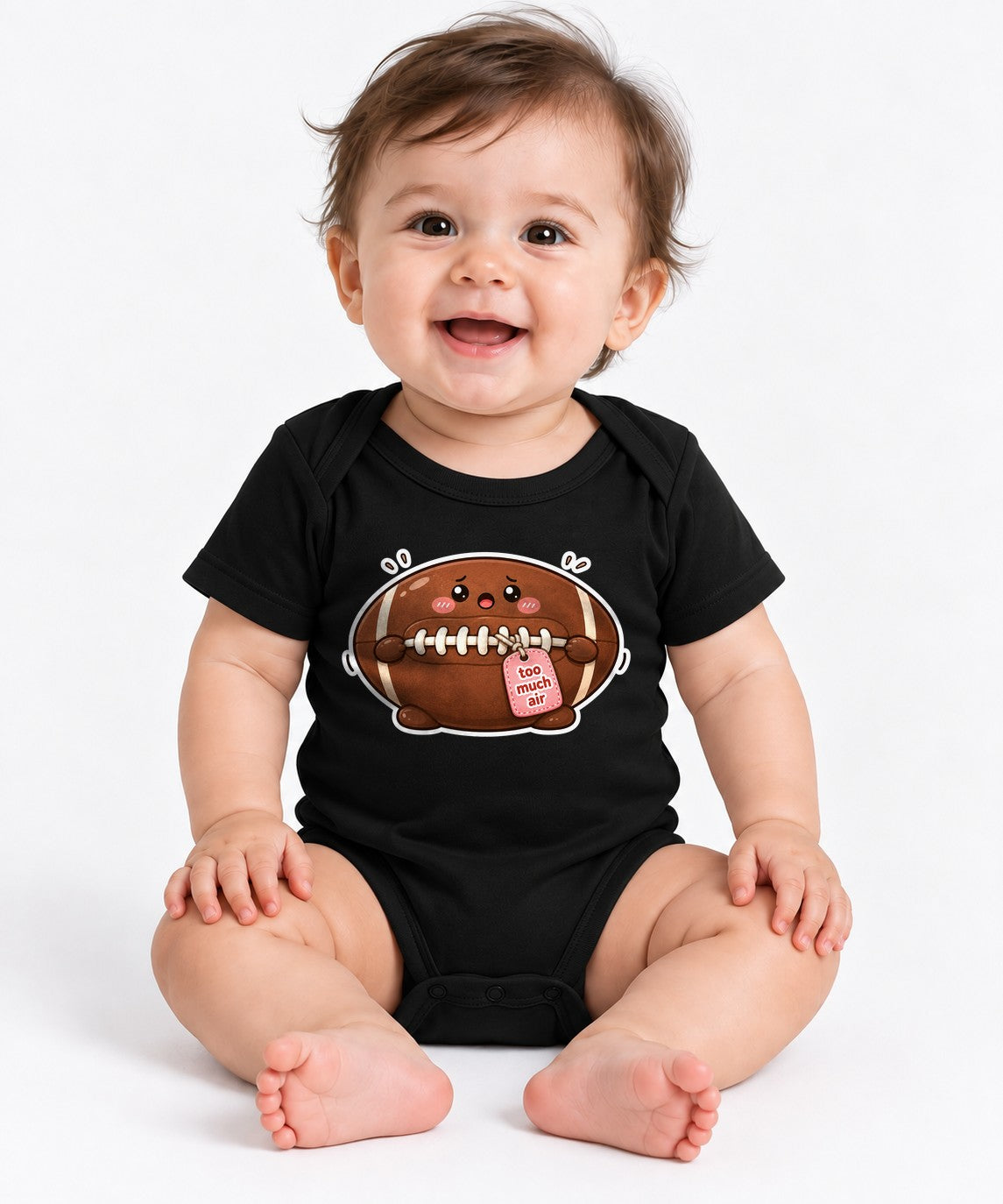 Chubby Football Kawaii - Black