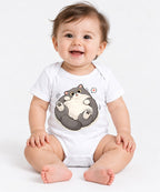 Chubby Happy Cat - White