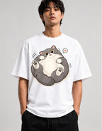 Chubby Happy Cat - White
