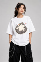 Chubby Happy Cat - White