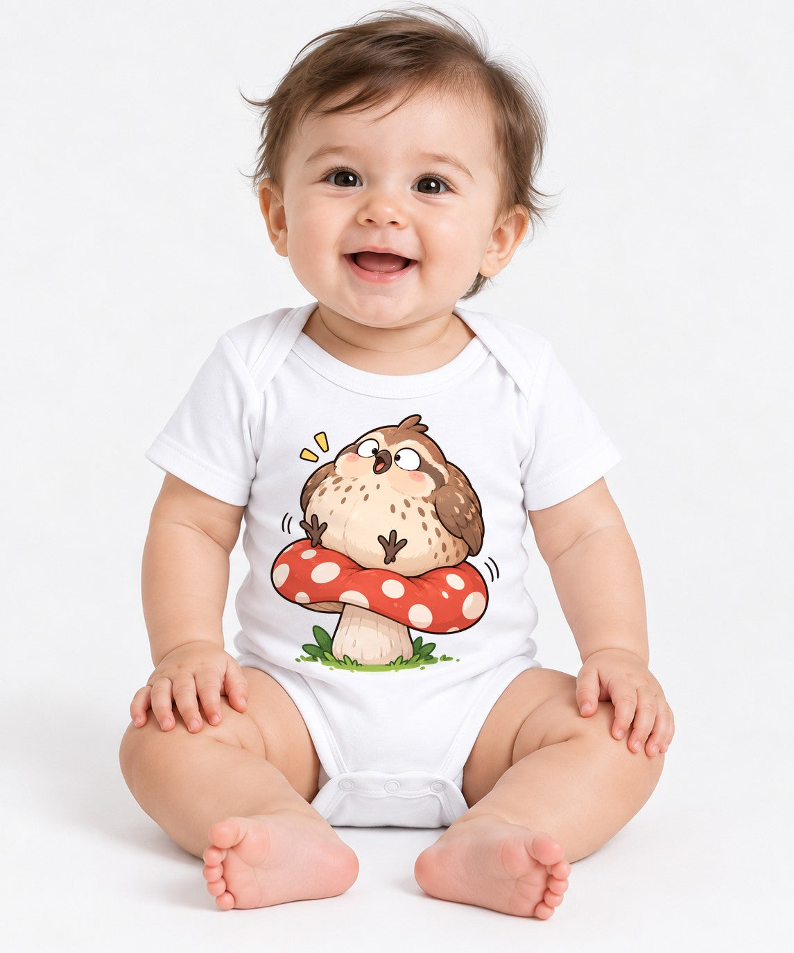 Chubby Owl Mushroom - White