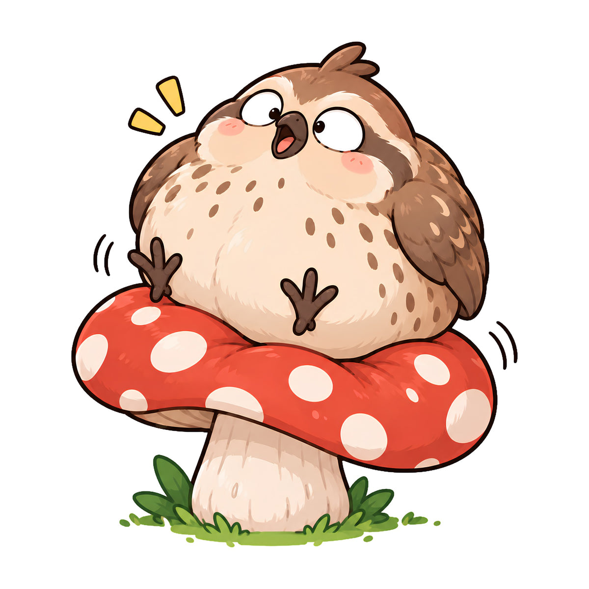 Chubby Owl Mushroom