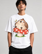 Chubby Owl Mushroom - White