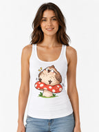 Chubby Owl Mushroom - White